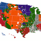 Illustration for article titled NFL fans by U.S. county, according to Facebook